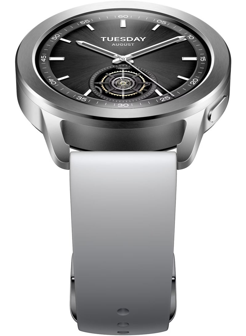 486 mAh Watch S3 1.43 Inch Amoled Bluetooth 5.2 Heart Rate Blood Oxygen Monitoring Global Version Silver
