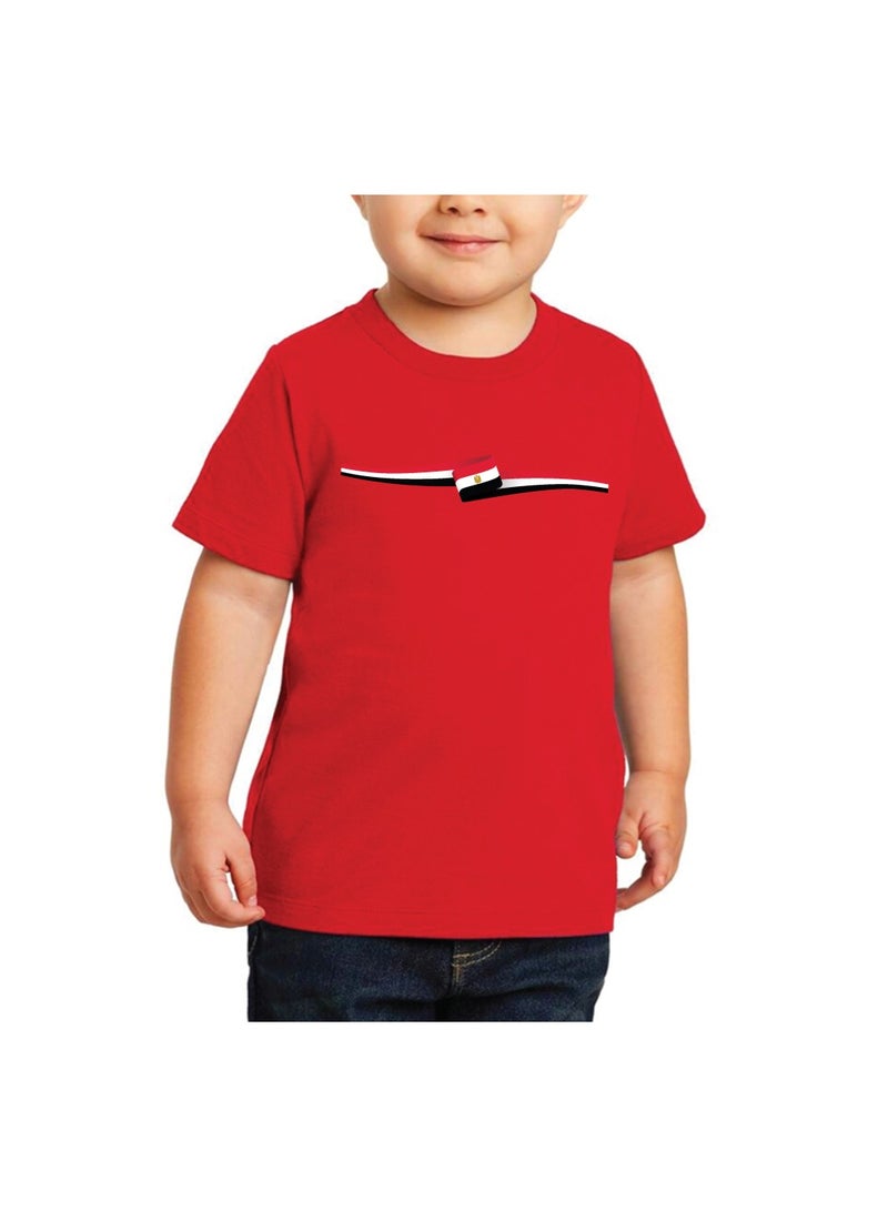 Egypt National Day Gift Set for Boys - T-Shirt - Cap - Badge and Flag Set - Celebrate Egypt National Day with this Kids Combo Pack in Style