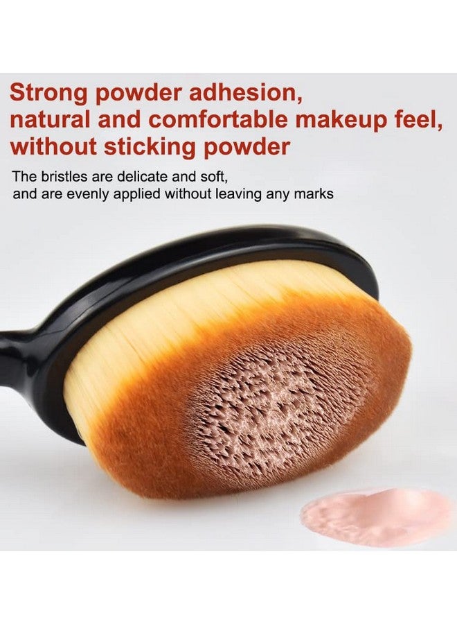 1 Count Toothbrush Type Foundation Makeup Brushused For Mixing Liquidface Cream Or Flawless Powder Cosmeticsblack