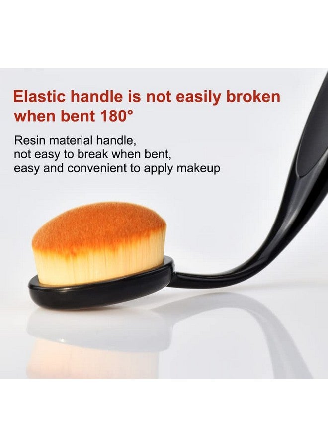 1 Count Toothbrush Type Foundation Makeup Brushused For Mixing Liquidface Cream Or Flawless Powder Cosmeticsblack
