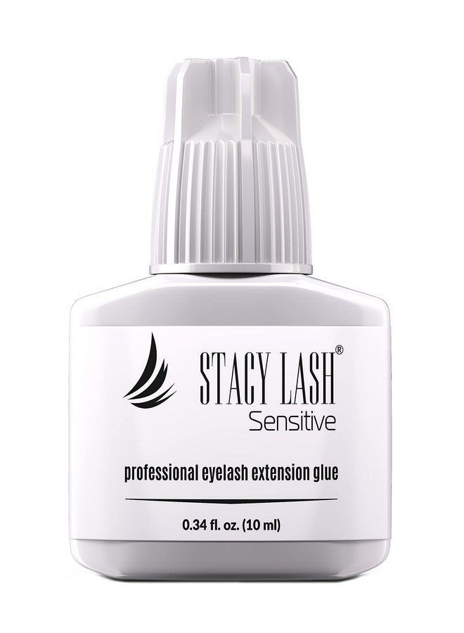 Sensitive Eyelash Extension Glue Stacy Lash 0.34Fl.Oz 10Ml 56 Sec Drying Time Retention45 Weeks Black Adhesive Professional Supplies