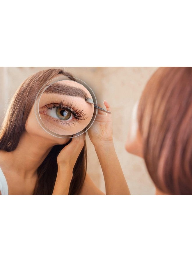 Magnifying Mirror With Suction Cupstriple Suction Cup Stick On Mirror With 10X Magnification. Portable Travel Makeup Mirrormagnified Cosmetic Mirror