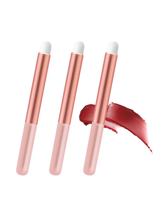 Lip Brush Lip Smudge Brushes Lipstick Brush 3Pcs Lip Gloss Applicator Wands Lip Brushes Multipurpose Lip Makeup Brush Eyeshadow Brush Concealer Brush Lip Gloss Wands Applicator Tool Kits