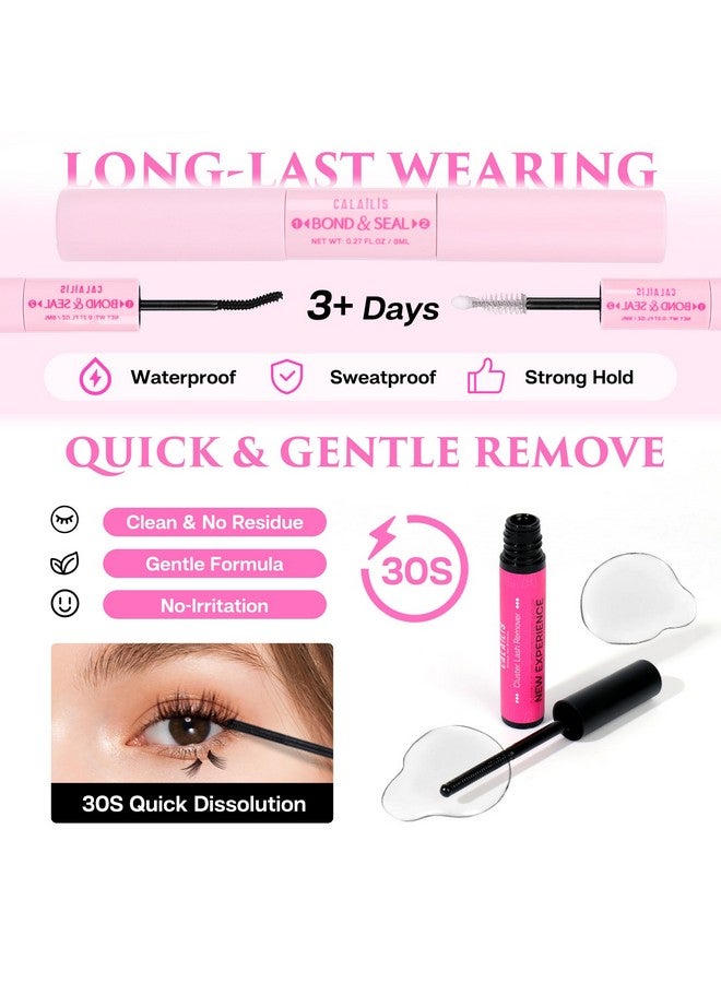 Diy Eyelash Extension Kit168Pcs D Curl Individual Lasheslash Bond And Seallash Remover And Applicatorlash Clusters For Beginners (56Dkit)