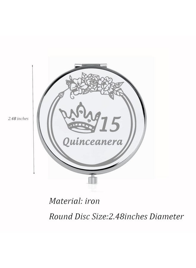 15 Quinceanera Compact Mirror Sweet 15 Gift Quinceanera 15Th Birthday Party Mirror Gift Happy 15Th Birthday Gift