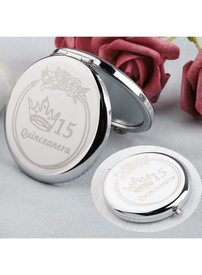 15 Quinceanera Compact Mirror Sweet 15 Gift Quinceanera 15Th Birthday Party Mirror Gift Happy 15Th Birthday Gift