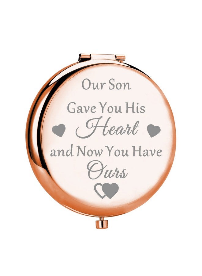 Daughter In Law Compact Makeup Mirror Gift Bride To Be Gift Wedding Day Keepsake Gift From Mother In Law (You Have Ours Mirror)