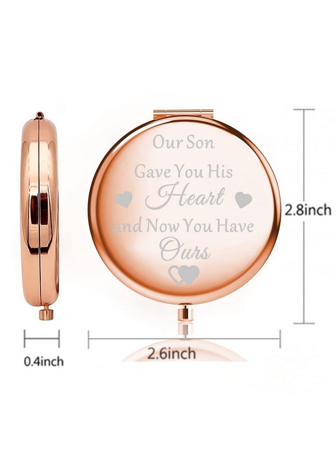 Daughter In Law Compact Makeup Mirror Gift Bride To Be Gift Wedding Day Keepsake Gift From Mother In Law (You Have Ours Mirror)
