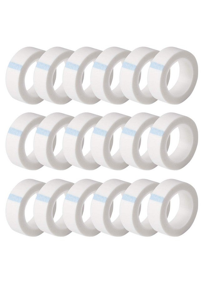 24 Rolls White Eyelash Tapeadhesive Fabric Lash Tapes For Eyelash Extension Supply