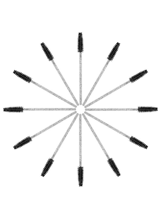 200Pcs Eyelash Brush Disposable Mascara Brush Wand For Lashes Spoolie Brushes Eyebrow Spoolie Eyelash Extension Supplies (Black)