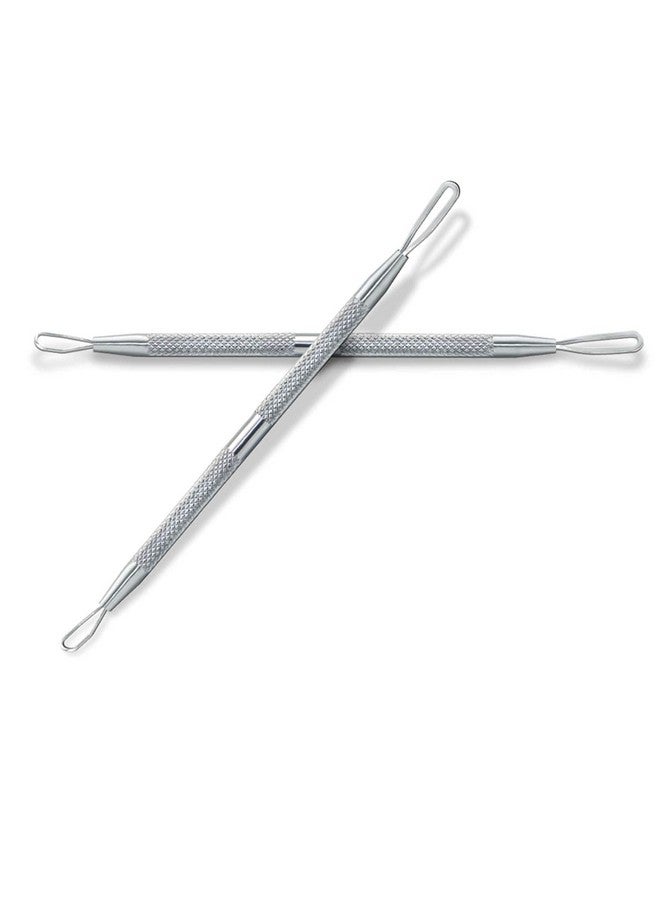 Professional Blackhead Remover Blemish Extractor Toolpimple Comedone Removal 2In1 Stainless Steel Pimple Popper(2Pcs)