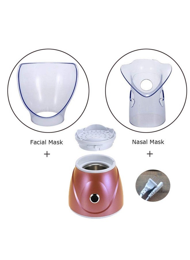 ® Facial Steamer Professional Sinus Steam Inhaler Face Skin Moisturizer Facial Mask Sauna Spa Steamers With Aromatherapy Diffuser Humidifier Function (Pink)