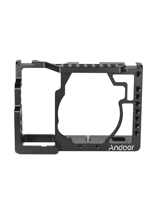 Camera Cage Video Making Stabilizer With Cold Shoe Mount For Sony A7/A7R/A7S 15x10.5x5cm Black