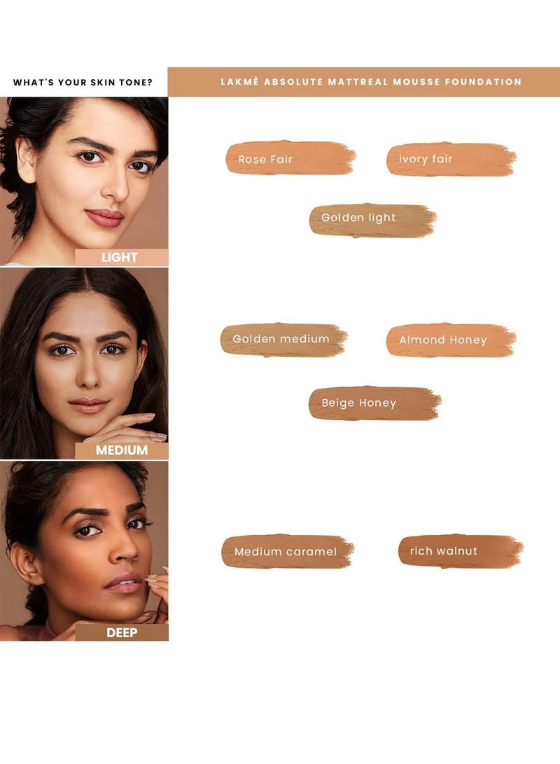 Lakme Absolute Skin Natural Mousse Rose Fair 02 25G