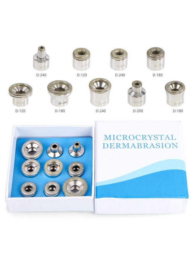 9 Pcs Replacement Diamond Tips For Most Diamond Machines Spa At Home Facial Care Beauty Tool