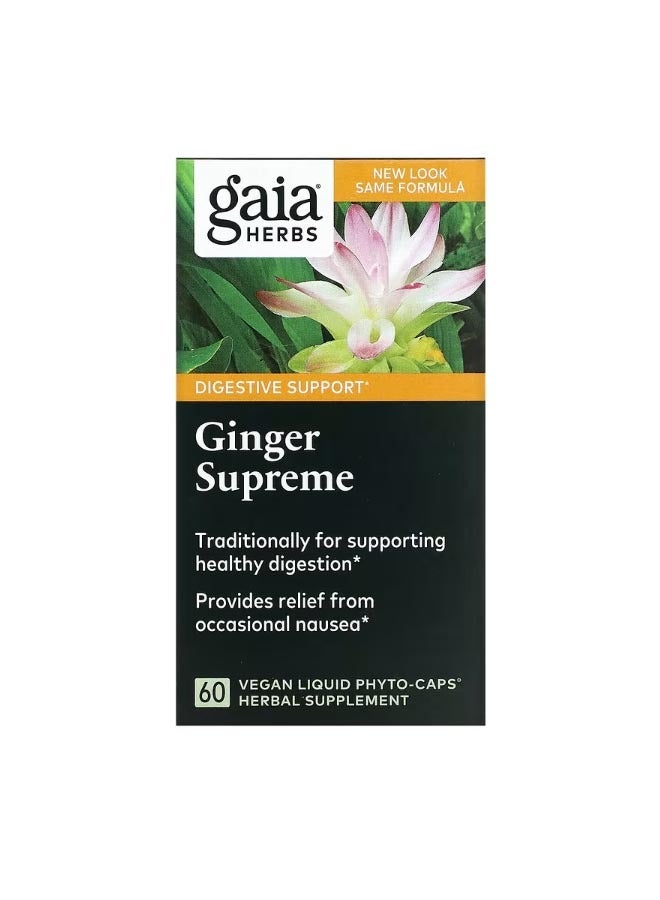Ginger Supreme 60 Vegan Liquid Phyto Caps