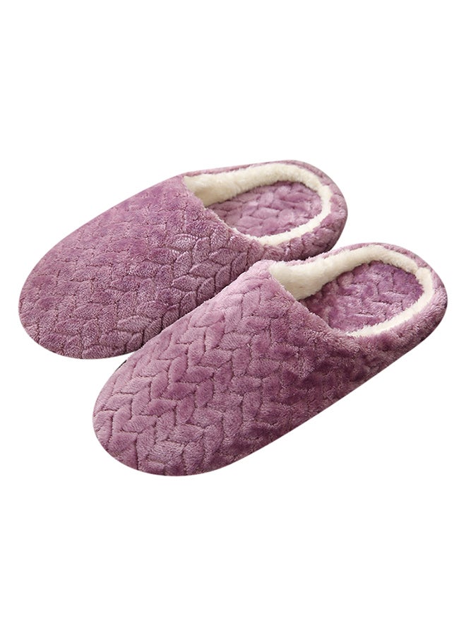 Casual Winter Slip-on Lounge Shoes Purple