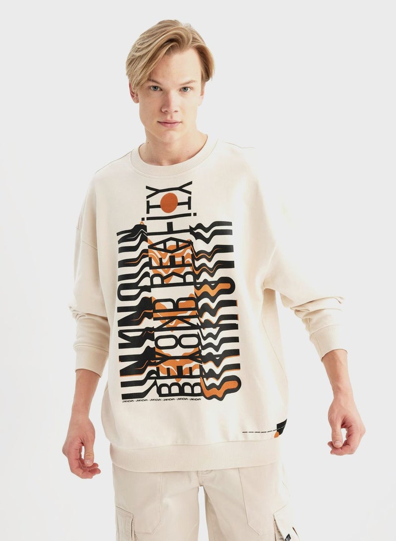 Man Oversize Fit Sweat Shirt