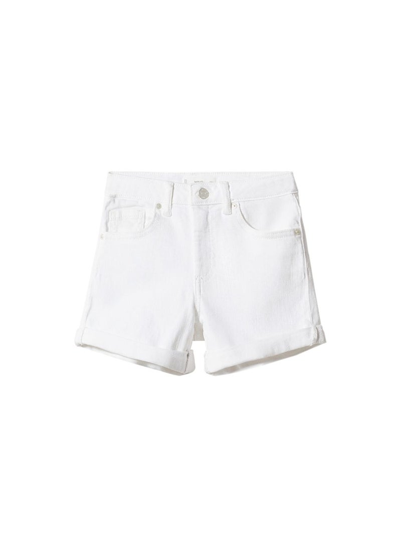 Kids Rolled-Up Denim Shorts