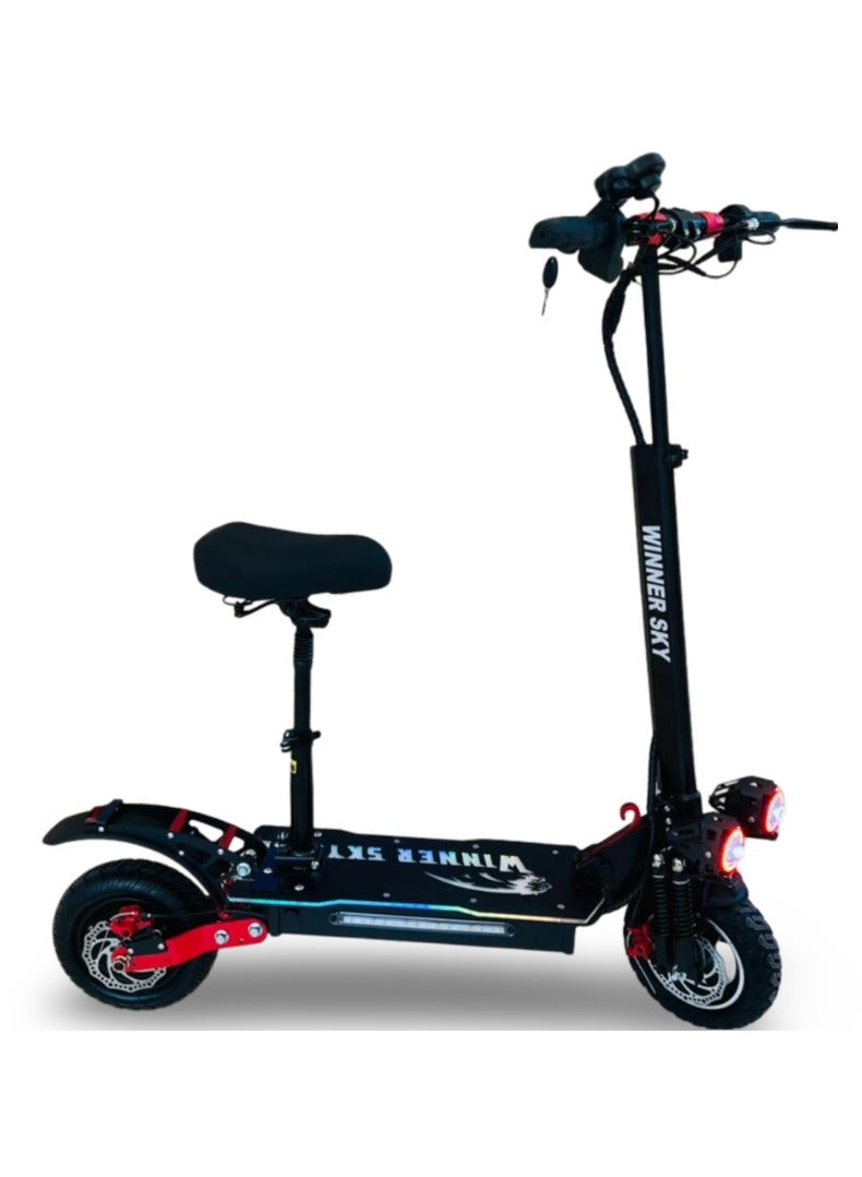 2200W 48V Electric Scooter with Bluetooth Connectivity Power and Connectivity On the Go Black