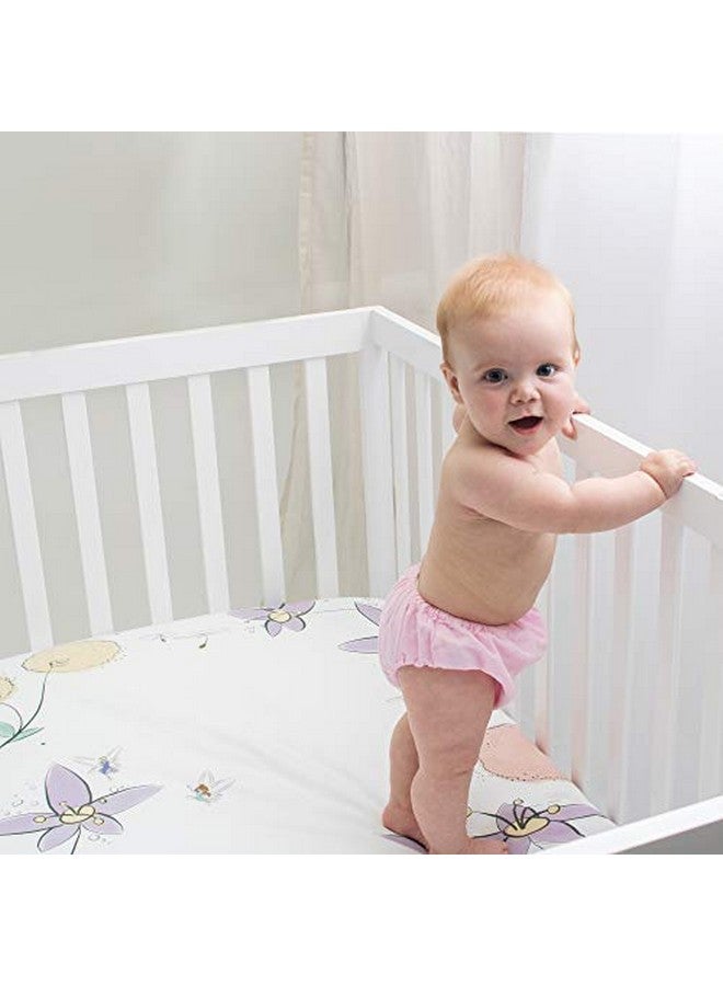 Fitted Crib Sheet Super Soft Breathable 100% Cotton Baby Crib Sheet For Standard Crib Mattresses And Toddler Beds 28 In. X 52 In. Fairy Blossom