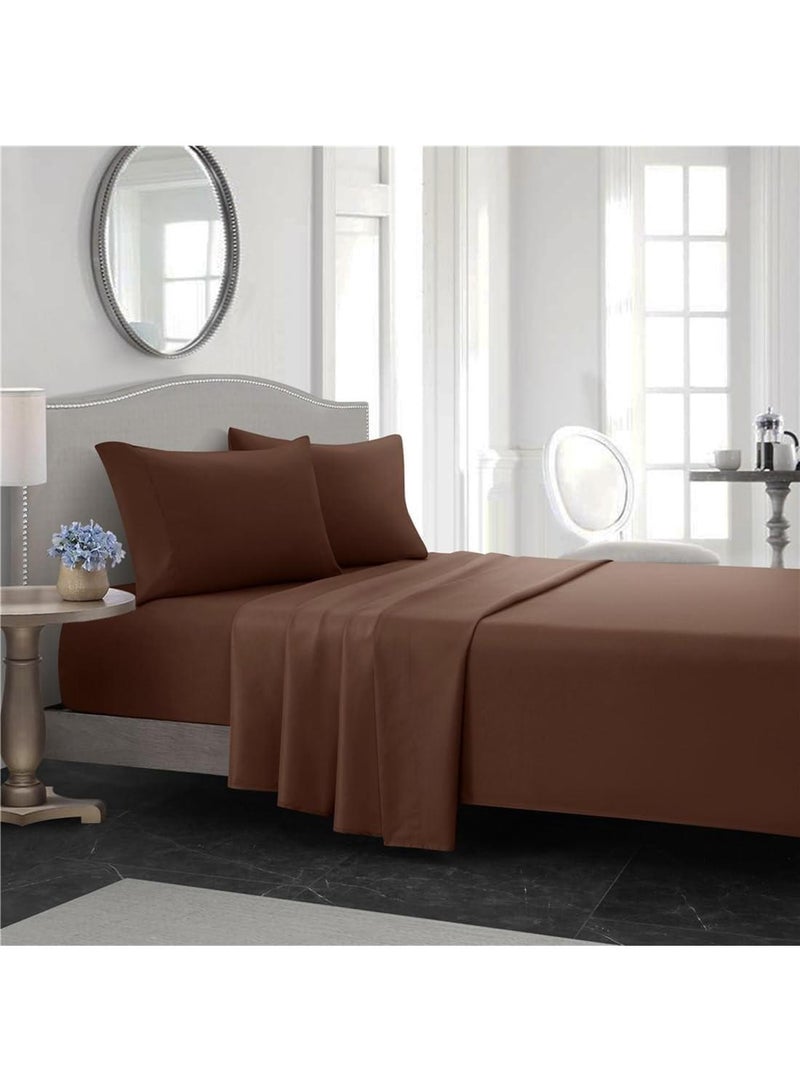 Bed Sheet 167cm * 243cm Bed Hat 99cm * 190cm 35cm Pillowcase 51cm * 76cm * 1 Plain Bedding Set Of 3