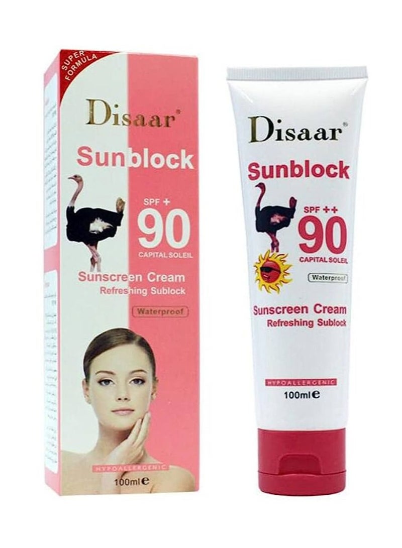 Disaar Sunscreen Cream Refreshing Sunblock Spf90