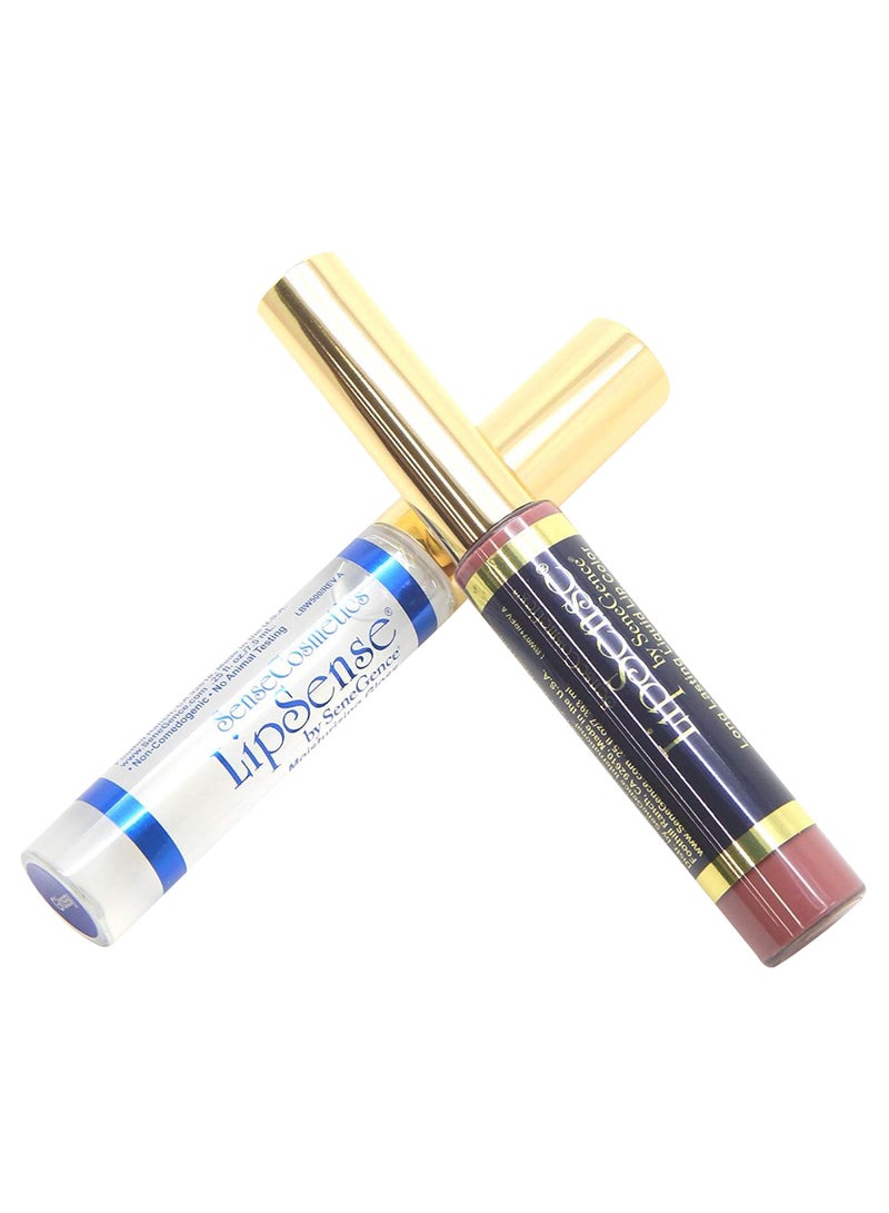 Moisturizing Gloss And Long Lasting Liquid Lip Colour Clear/Pink