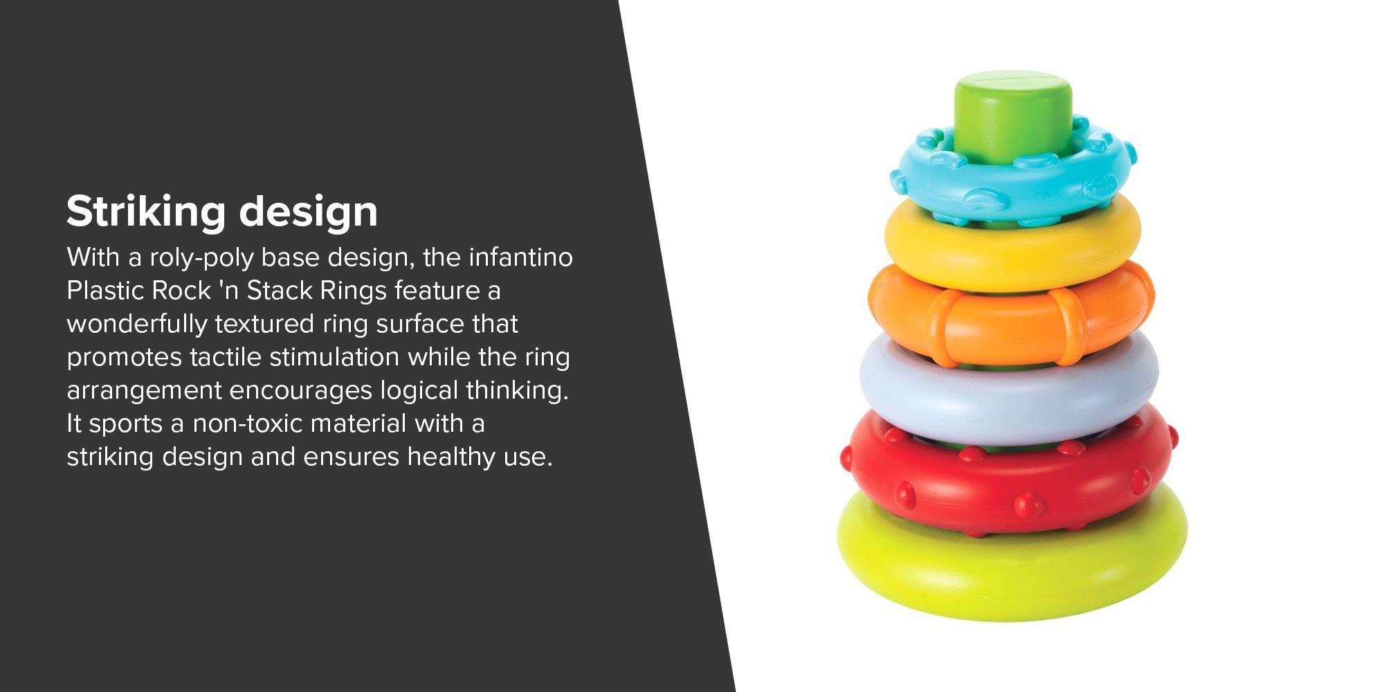 Plastic Rock'N Stack Rings IN216271
