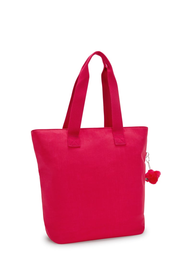 Kipling Hanifa Large  Tote With Laptop Compartment Confetti Pink - I7937-T73