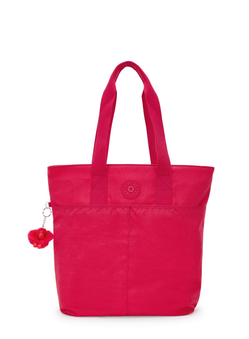 Kipling Hanifa Large  Tote With Laptop Compartment Confetti Pink - I7937-T73
