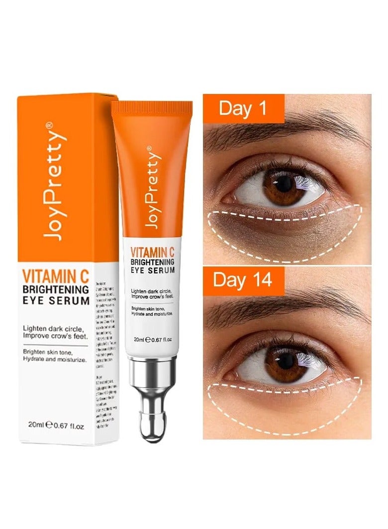 Vitamin C Brightening Eye Cream Serum Remove Dark Circles Eye Bags Wrinkles And Fine Lines 20 ml