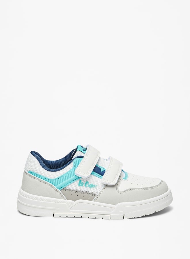 Boys' Paneled Sneakers with Hook and Loop Closure