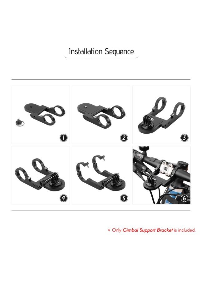 Camera Gimbal Bike Mount Holder Black