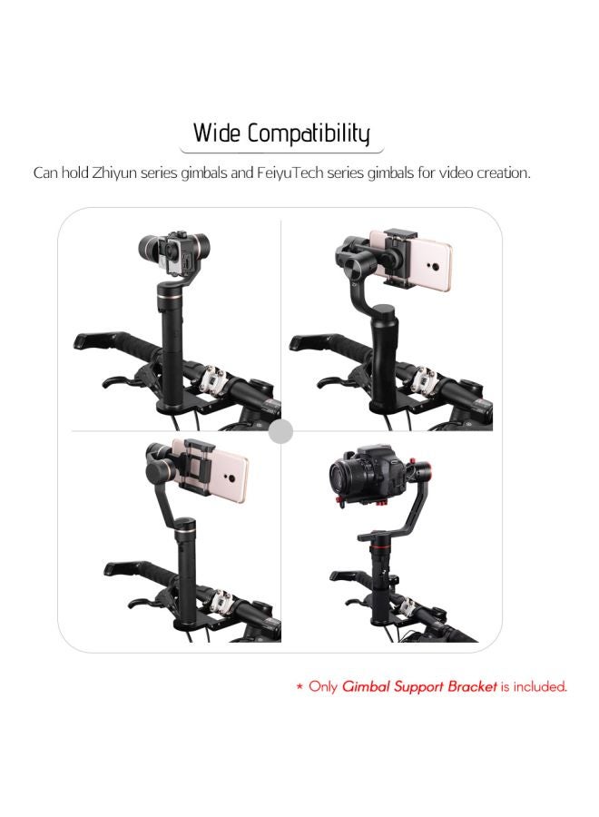 Camera Gimbal Bike Mount Holder Black