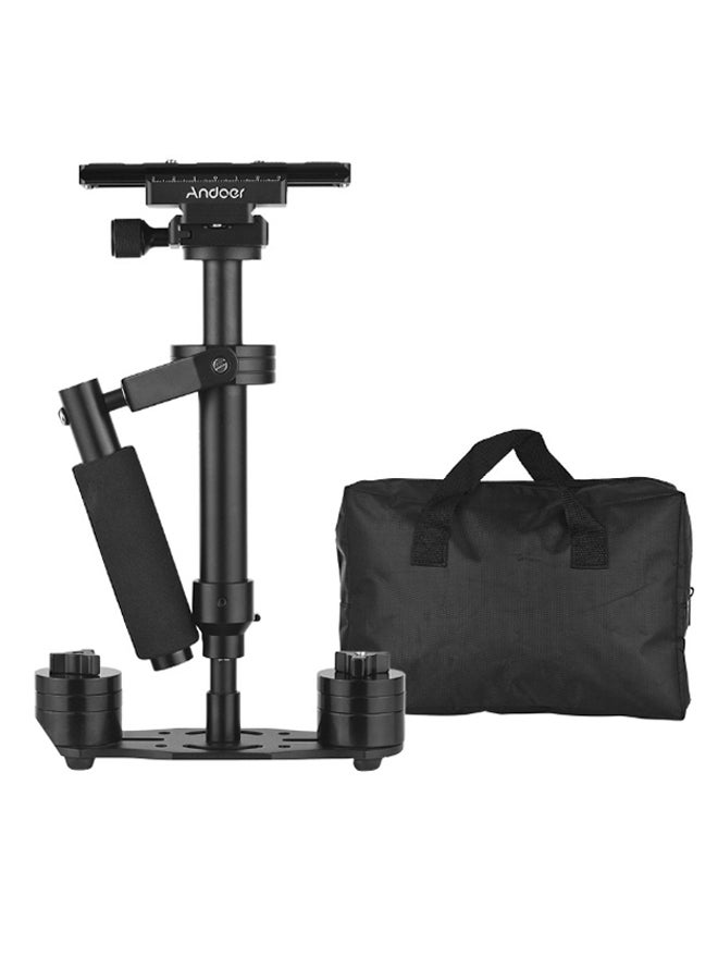 Quick Release Plate Professional Handheld Camera Gimbal Stabilizer With Carry Bag Black