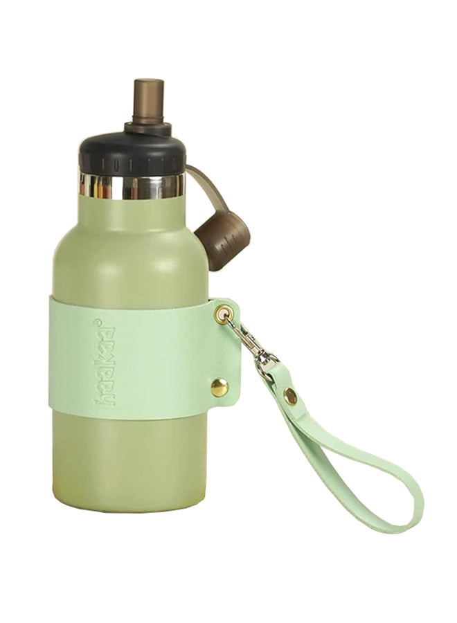 Kid's Insulated Water Bottle 12 Oz, Hot Cold, Double Walled, Avocado
