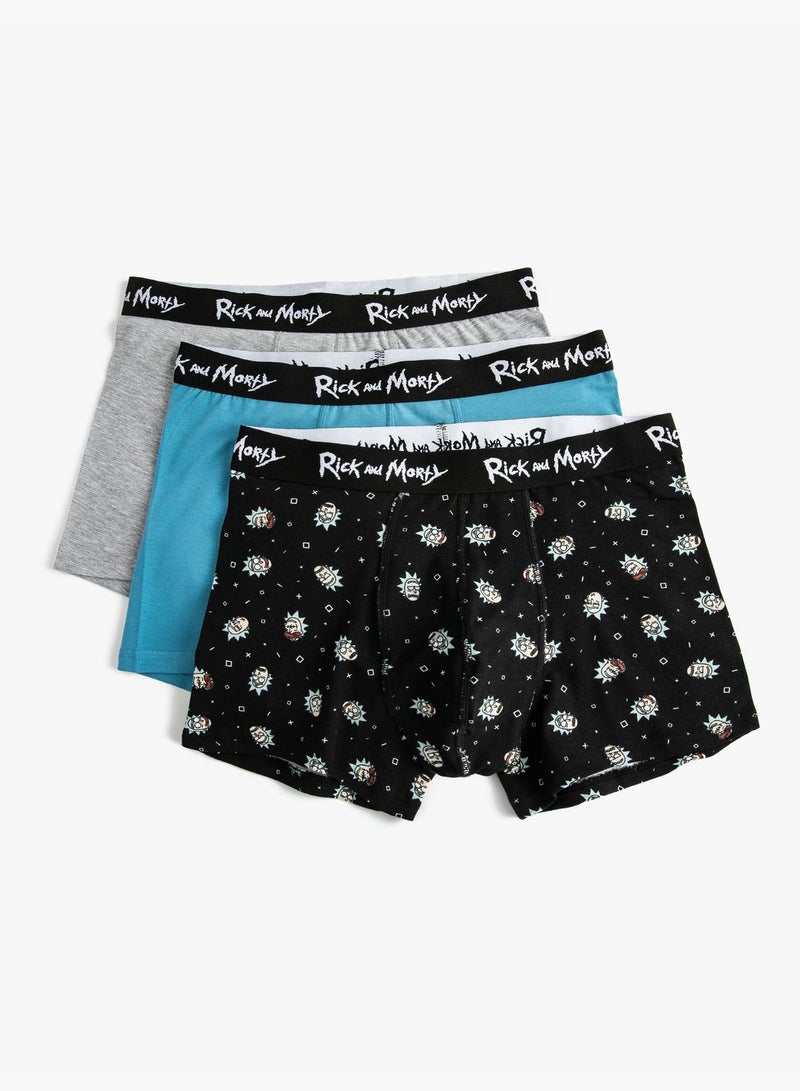 Rick and Morty Licensed 3-Pack Boxer