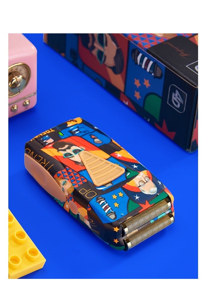 Electric Graffiti Razor Personalized Reciprocating Double Head Scraper Whitening Sculpture Barber Electric Pusher