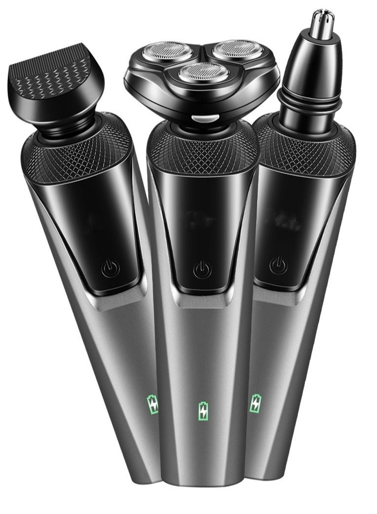 110V-220V Lingke 8806 Three Blade Full Body Water Wash Razor USB Charging Dynamic Men's Shaver Charging
