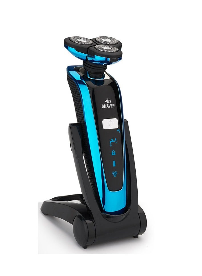 4D Floating Three Blade Electric Shaver Water Washed Men's Shaving Knife