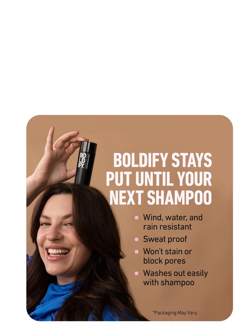 Boldify hair fibers for fine thinning Hair black undetectable & natural 28g bottle hair powder completely conceals hair loss in 15 sec hair thickener & topper for women & men