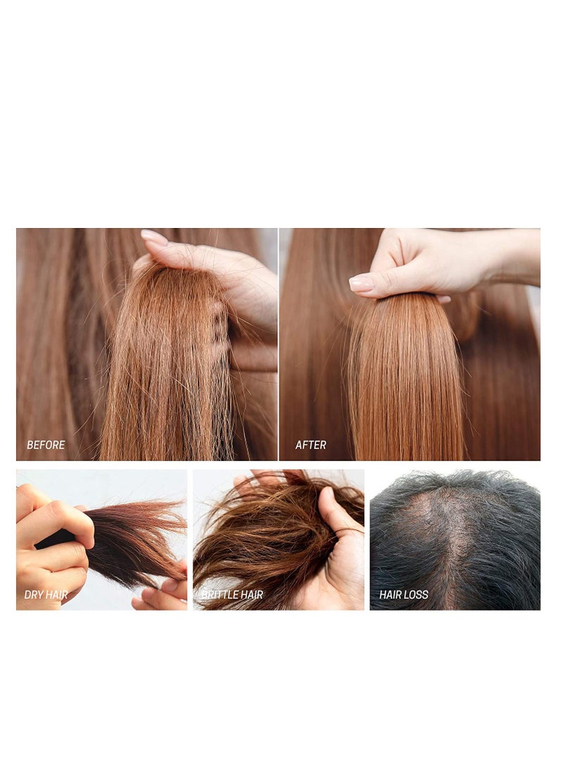 Luv Me Care biotin hair growth oil hair growth serum for thicker longer fuller healthier hair prevent hair loss & thinning all natural vitamin rich treatment women & men all hair types 1.7 oz