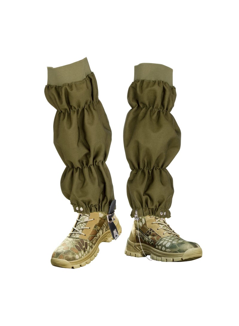 Waterproof Leg Gaiters, Boot Gaiters for Men and Women, Anti-Snake Gaiters Oxford Fabric, Adjustable Snow Boot Gaiters for Outdoor Hiking, Walking, Hunting, Mountain Climbing and Skiing