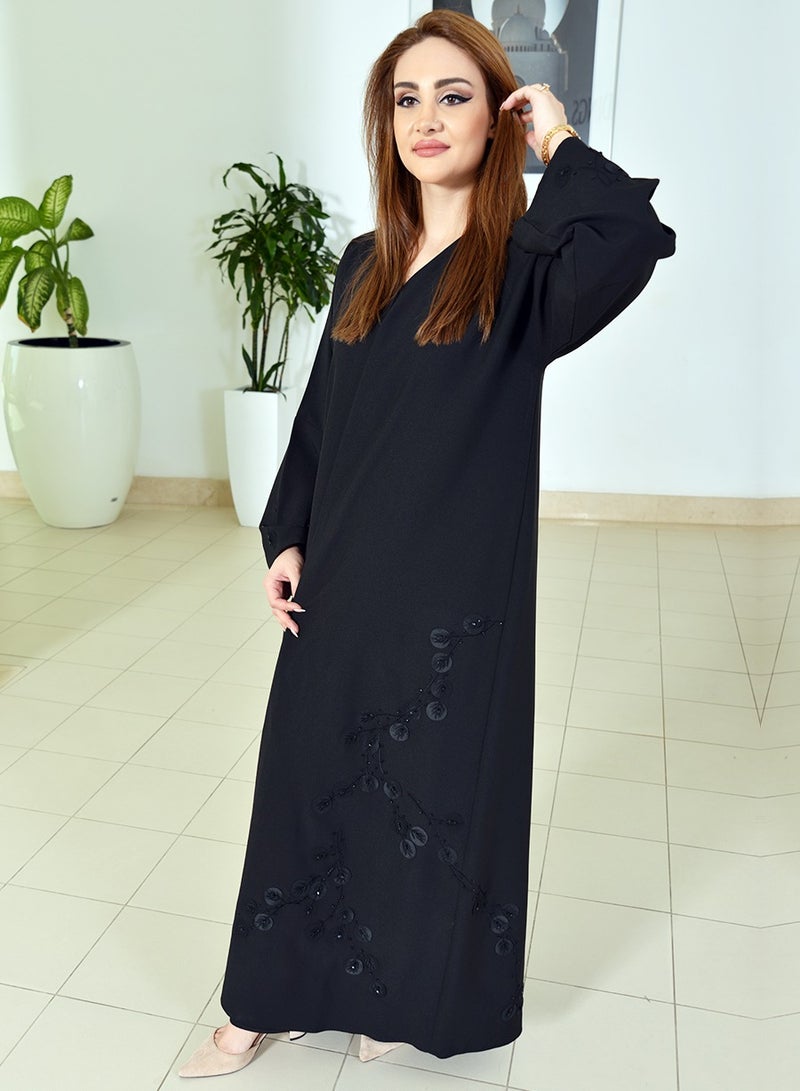 Floral Applique Style Abaya