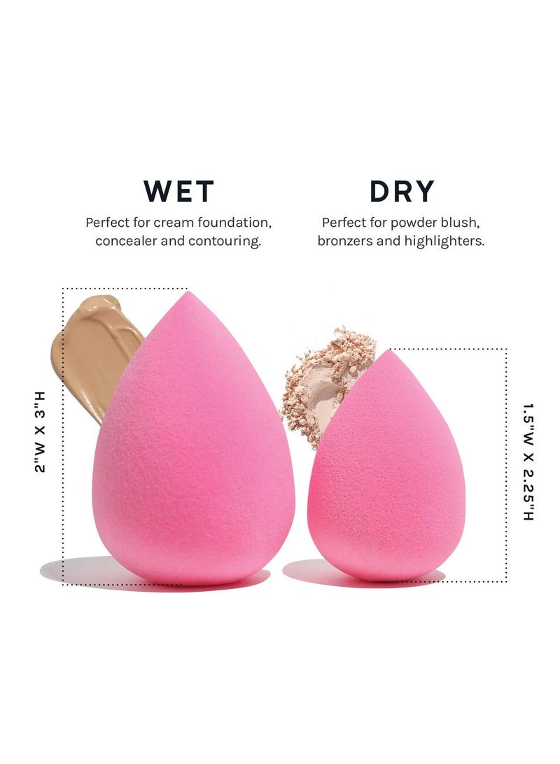 AOA Studio collection makeup sponge set latex free and high definition set of 6 makeup wonder blender for powder cream and liquid super soft wonder beauty cosmetic