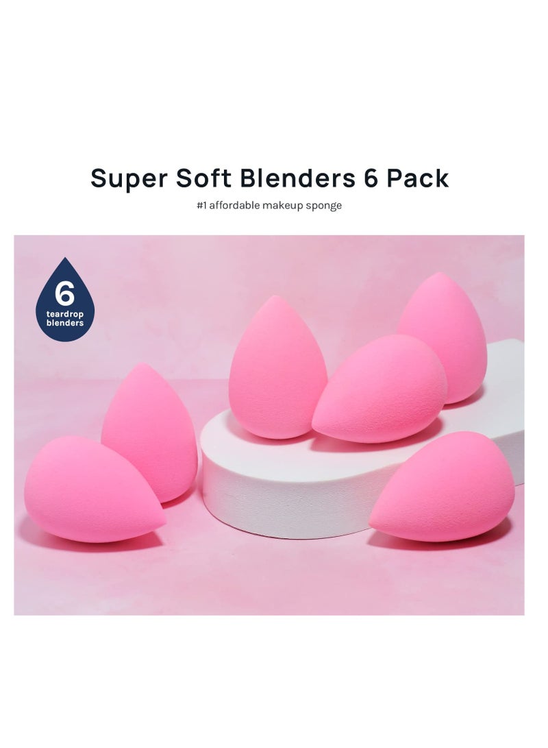 AOA Studio collection makeup sponge set latex free and high definition set of 6 makeup wonder blender for powder cream and liquid super soft wonder beauty cosmetic