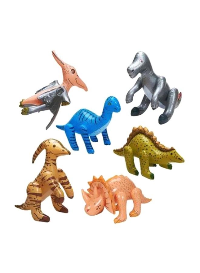 6-Piece Inflatable Dinosaur