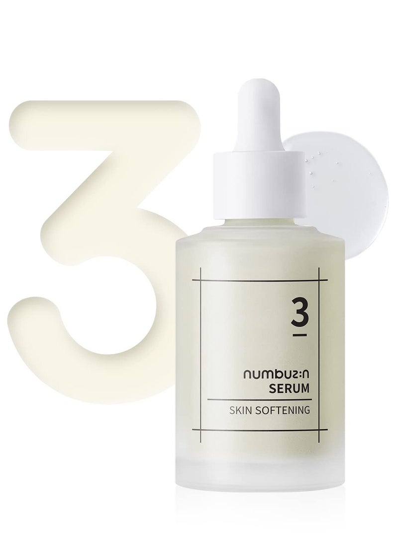 numbuzin No.3 skin softening serum pore care textured skin bifida galactomyces niacinamide adenosine panthenol korean skin care for face 1.69 fl oz