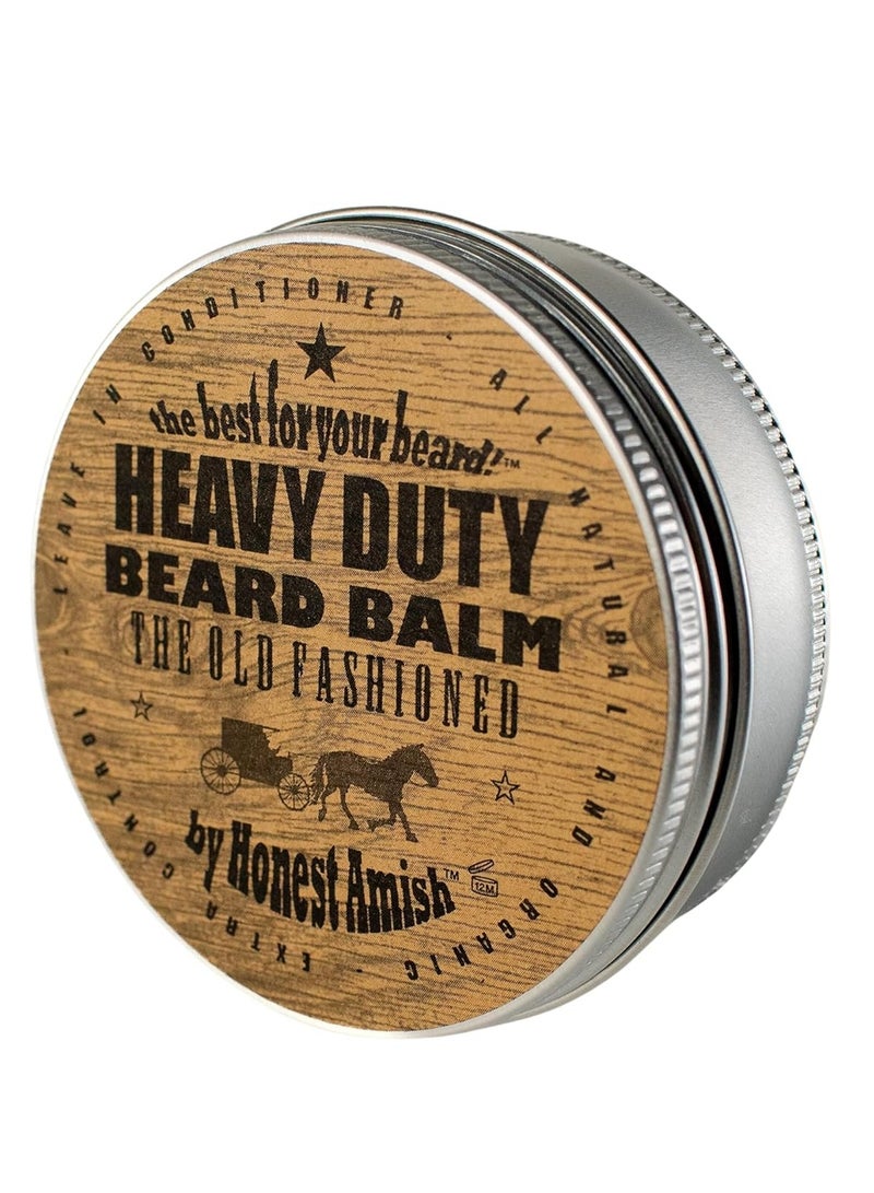 Honest Amish heavy duty beard balm new large 4 ounce twist tin